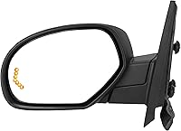 Vista 18 de YITAMOTOR Espejo de remolque del lado derecho del pasajero con calefacción eléctrica y vidrio ajustable a potencia, señal de giro de flecha LED