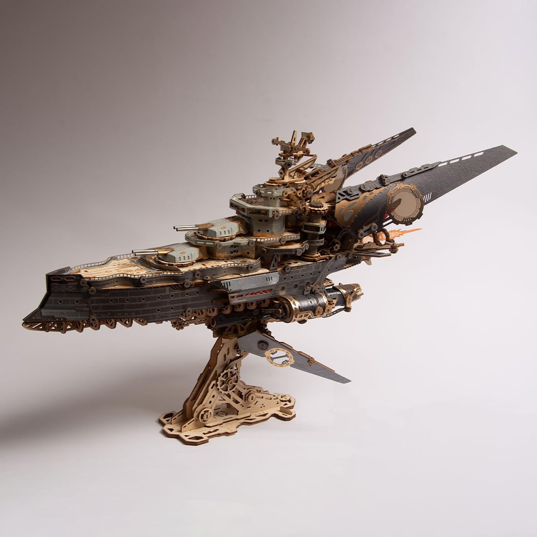 Dieselpunk - Juego de construcción de nave espacial 3D (912 piezas), color