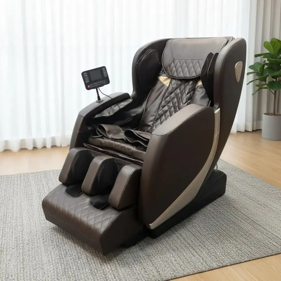 Poltrona Reclinável Massageadora Eletrica Massageador corporal Dubai (Dourada)