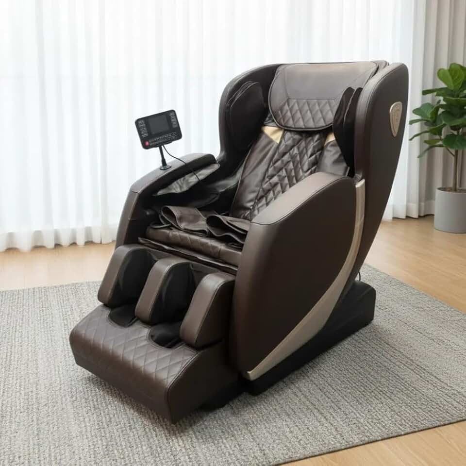 Poltrona Reclinável Massageadora Eletrica Massageador corporal Dubai (Dourada)