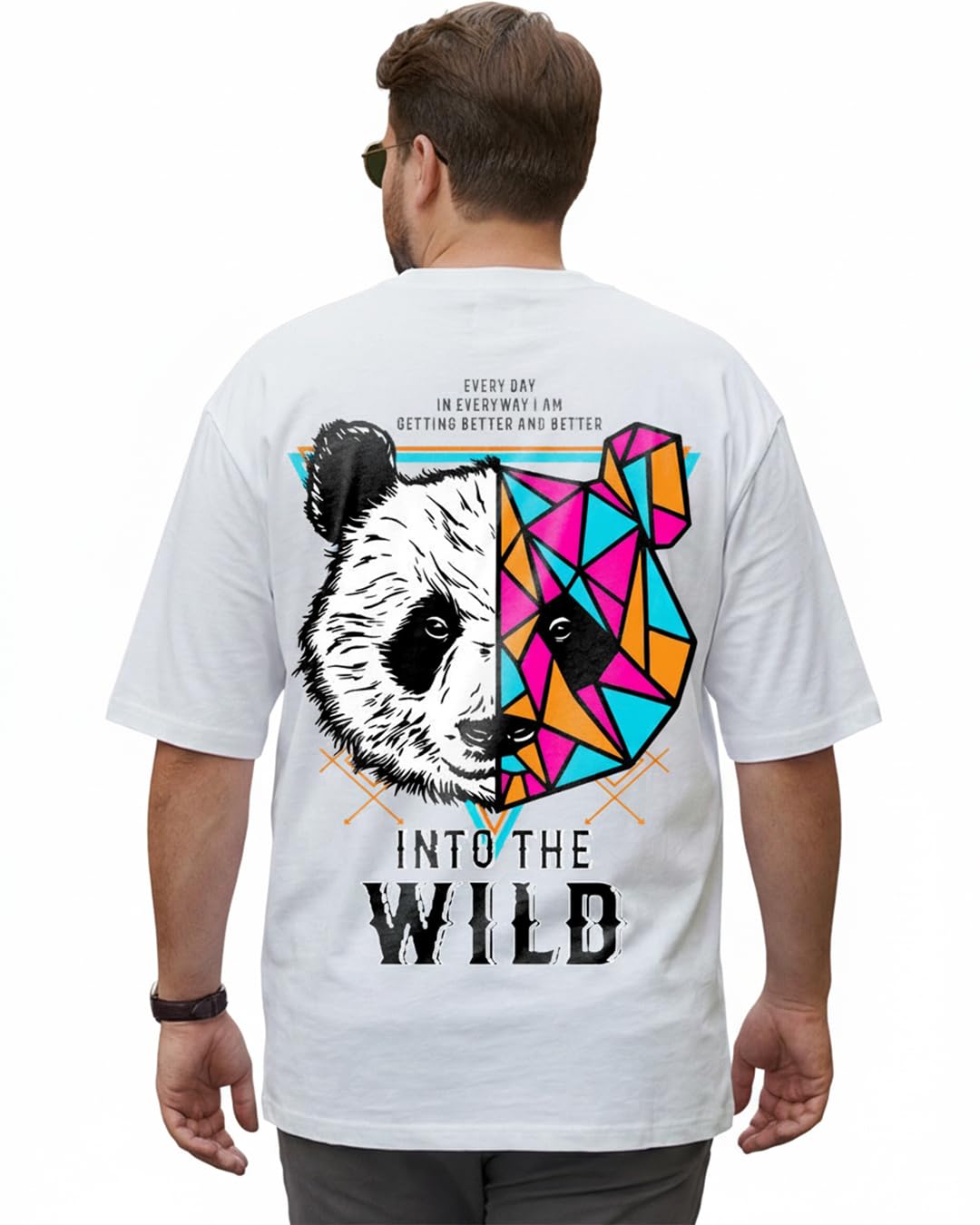Original Men's 100% Cotton 220 GSM Graphic Print Oversized Fit Round Neck Plus Size T-Shirt-image-46