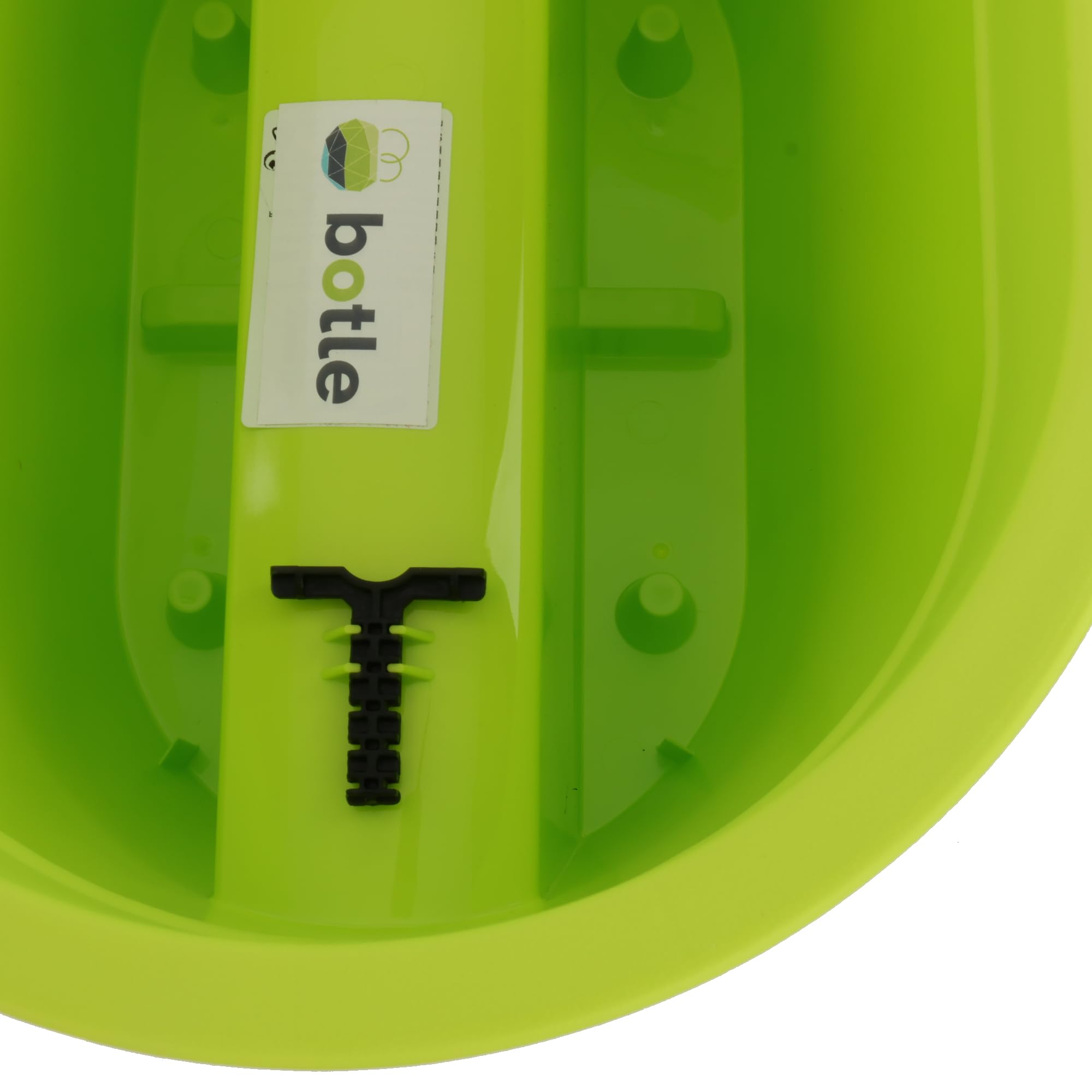 botle Juego de 3 cajas para balcón, jardineras, barandillas, balcones, macetas de barandilla, 39,5 cm, 12,3 L, color lima
