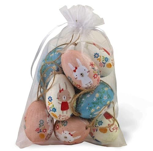 Boston International - Bag of 12 Printed Hanging Eggs -