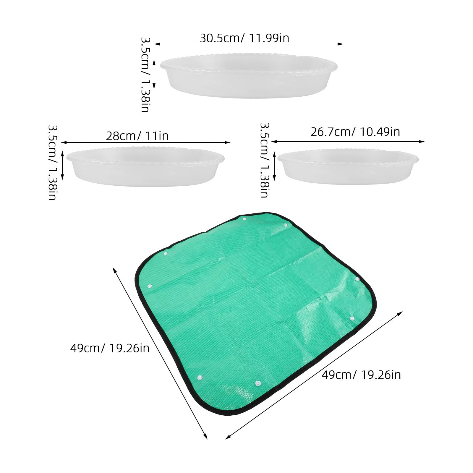 Kit de Dalles de Mosaïque Soi-même pour Jardin, Moules Modulaires