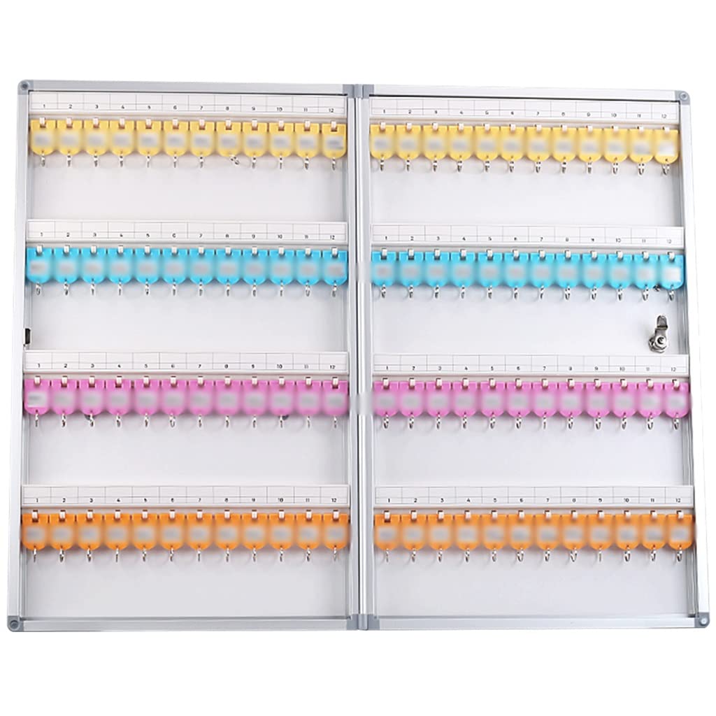 XDgfjrCGKJ Household Office Available Aluminum Alloy Key Lock Box(96-keys)