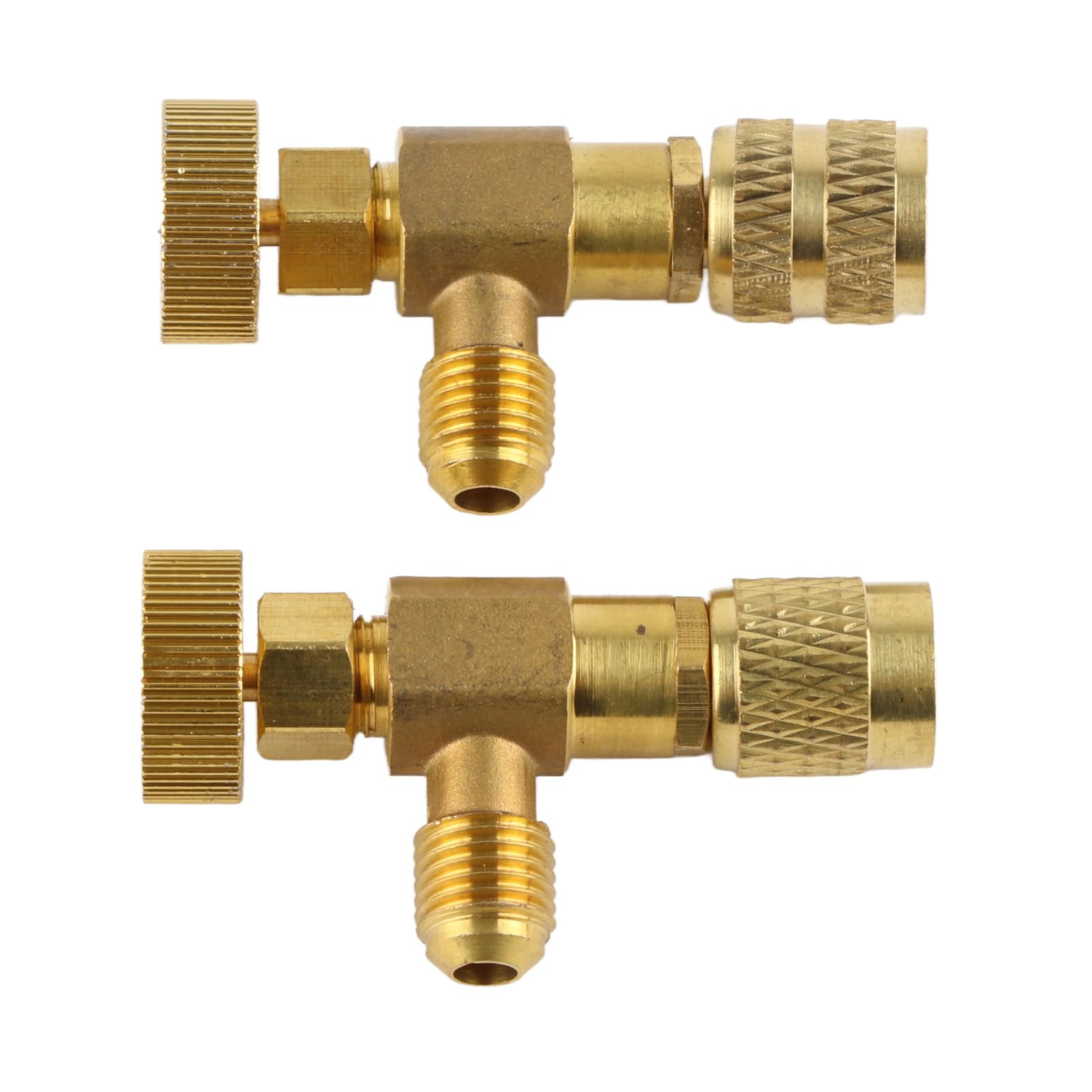 Adattatore di Sicurezza per Refrigerante R22 R410A /4" SAE Valvola Liquida per Ricarica Condizionata Compatibile con Sistemi di Condizionamento E Manutenzione Strumenti per Fluido Refrigerante