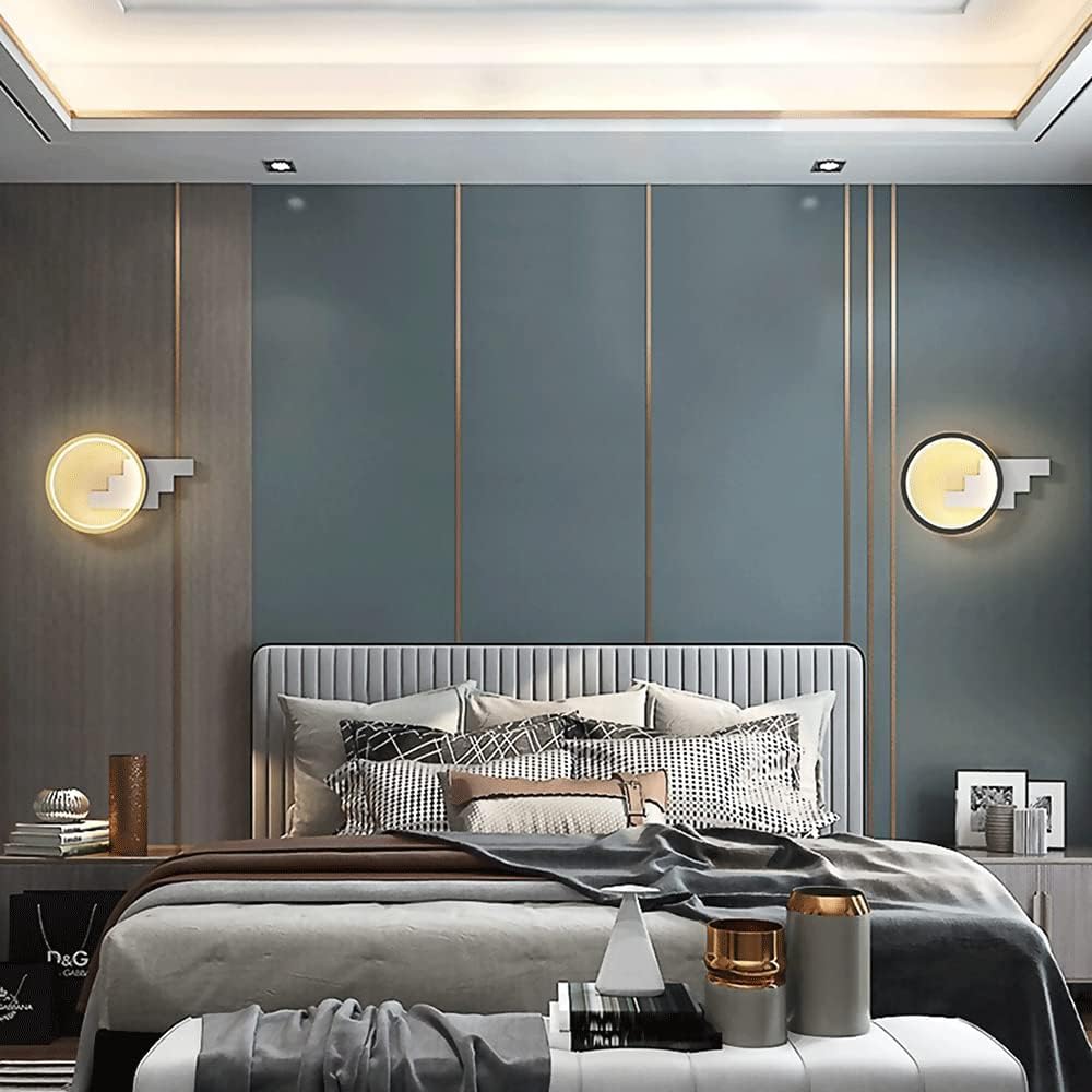 Applique Murale Moderne En Métal Avec Abat-Jour En Silicone, Applique Murale De Chevet De Chambre À Coucher Led 10W, Applique Murale D'Éclairage Décoratif De Couloir En Aluminoir, Lèche-M/Warm