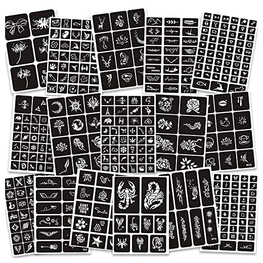 Henna Tattoo Stencil Set