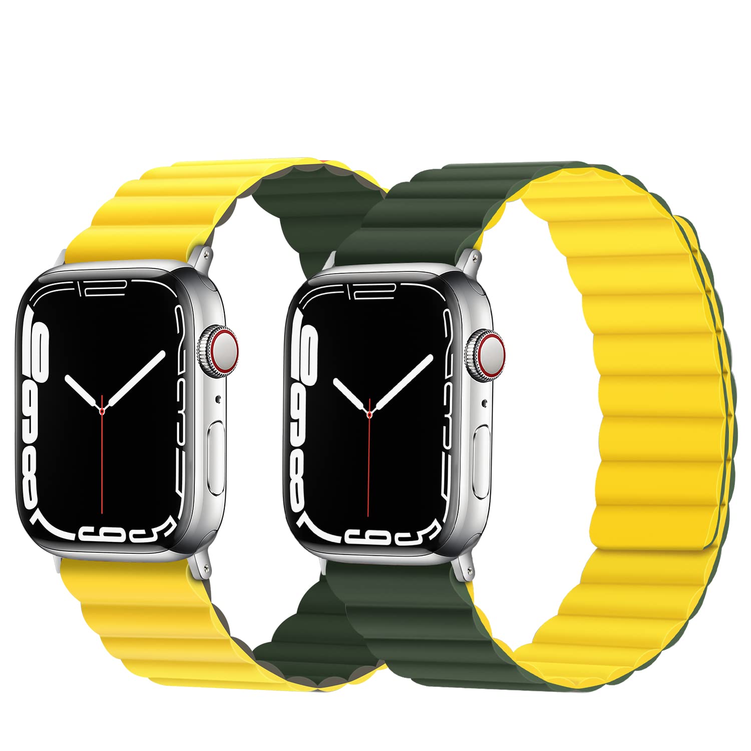 Anlinser Compatibile con Cinturino Apple Watch 49 46 45 44 42 41mm, Cinturini Magnetico Reversibile su Entrambi Lati per iWatch Ultra 3/2/1 SE Serie 11/10/9/8/7-1
