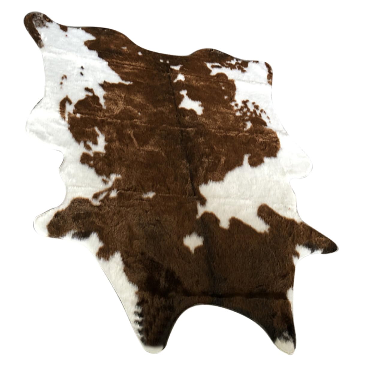 Artibetter Tappeto da Pavimento Stampa Mucca 110x84 Cm in Peluche Soffice Antiscivolo per Camera da Letto e Soggiorno Coperta Comoda Decorativa per Casa e Cameretta