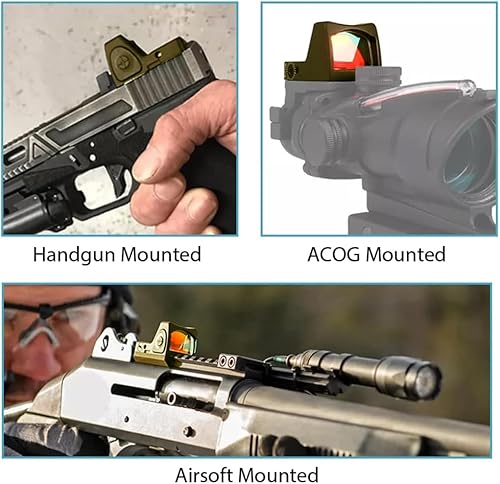 Miniatura 4 de RMR Red Dot Sight 5MOA para TS9 Rifle Airsoft Pistola Caza Reflex Miras Óptica Alcance 1913 Montaje Fit 0.787 in Weaver Rail Durable