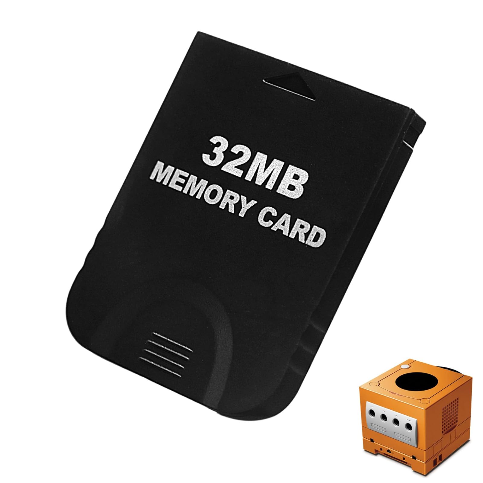 Tarjeta de memoria Gamecube de alta velocidad de 32 MB (507 bloques) compatible con Nintendo Gamecube y juegos de accesorios de consola Wii (negro)