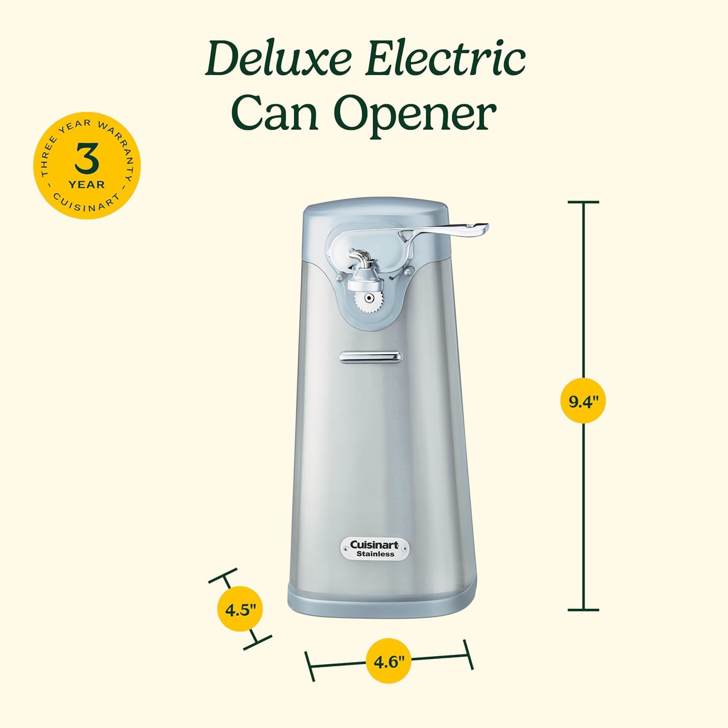 Cuisinart Deluxe Edelstahl-Dosenöffner SCO60C
