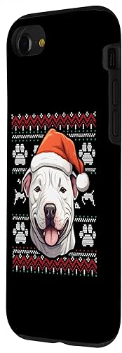 Vista 32 de iPhone XS Max Dogo Argentino Santa Hat Christmas Funny Dog Mom Dad Case