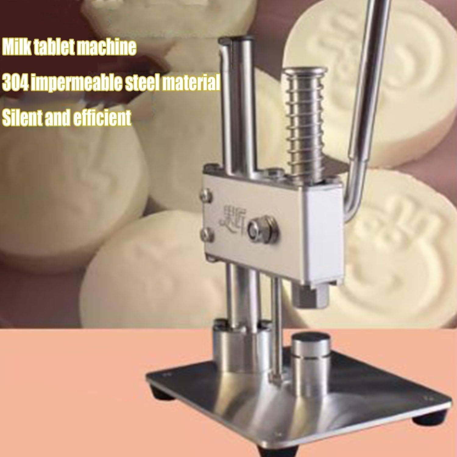 Máquina prensadora manual de tabletas,Máquina prensadora de pastillas Herramienta para hacer rodajas de azúcar Máquina moldeadora casera de tabletas de leche DIY