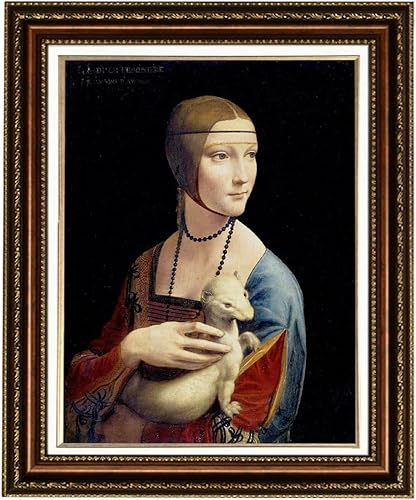 Miniatura 12 de ELITEART - Salvator Mundi por Leonardo Da Vinci Reproducción de pintura al óleo Giclée Wall Art Impresiones en lienzo tamaño enmarcado: 34 x 25