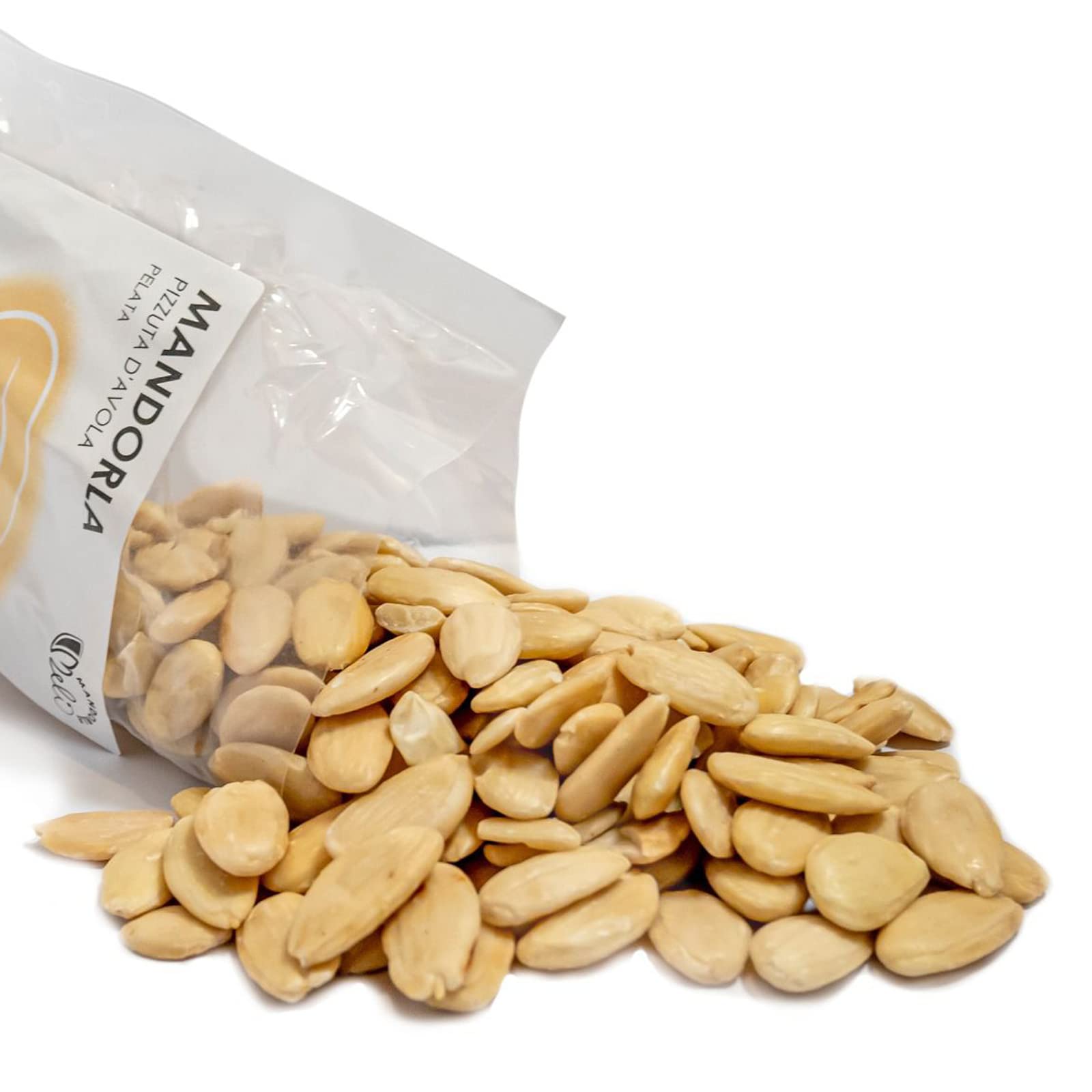 Sizilianische Geschälte Mandel - Trockenfrüchte, reich an Vitaminen und Ballaststoffen - Glutenfrei (Pizzuta d'Avola, 1kg)