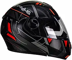 Capacete Peels U-RB2 Dynamic Preto Vermelho Fosco