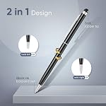 ORIbox Stylos,12pcs Universel 2 en 1 Stylus stylo à bille pour iPad,iPhone,Samsung,HTC,Kindle, Tablet, Tous les appareils tactiles capacitifs (6 Noir,6 Modèle: Oribox Stylus stylo P3PEN