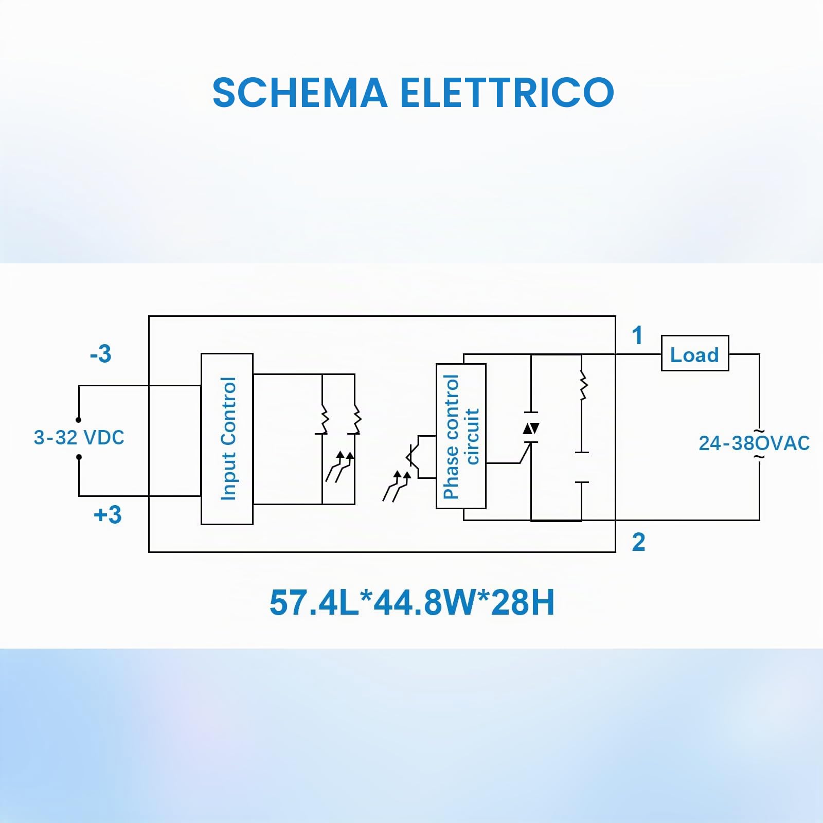 SSR-40DA Relè Stato Solido AYWHP relè Modulo 40A 3-32V DC-AC Relè per Il Processo di Automazione Industriale Elettronica per l'illuminazione