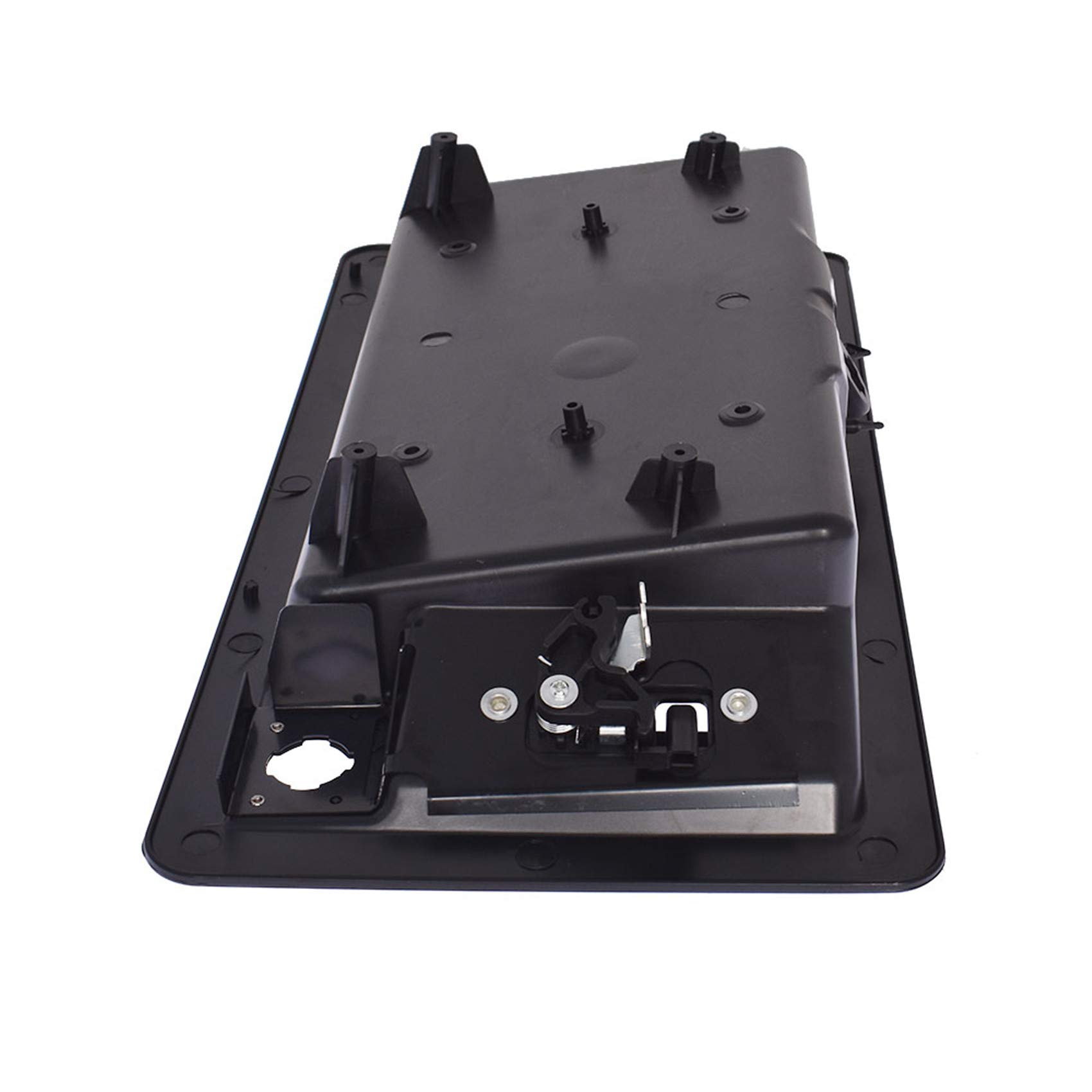 Rear Cargo Door Handle With License Plate Bracket - Black - Fits Ford E150, E250, E350 Vans (1992-2014) 12 thumbnail image