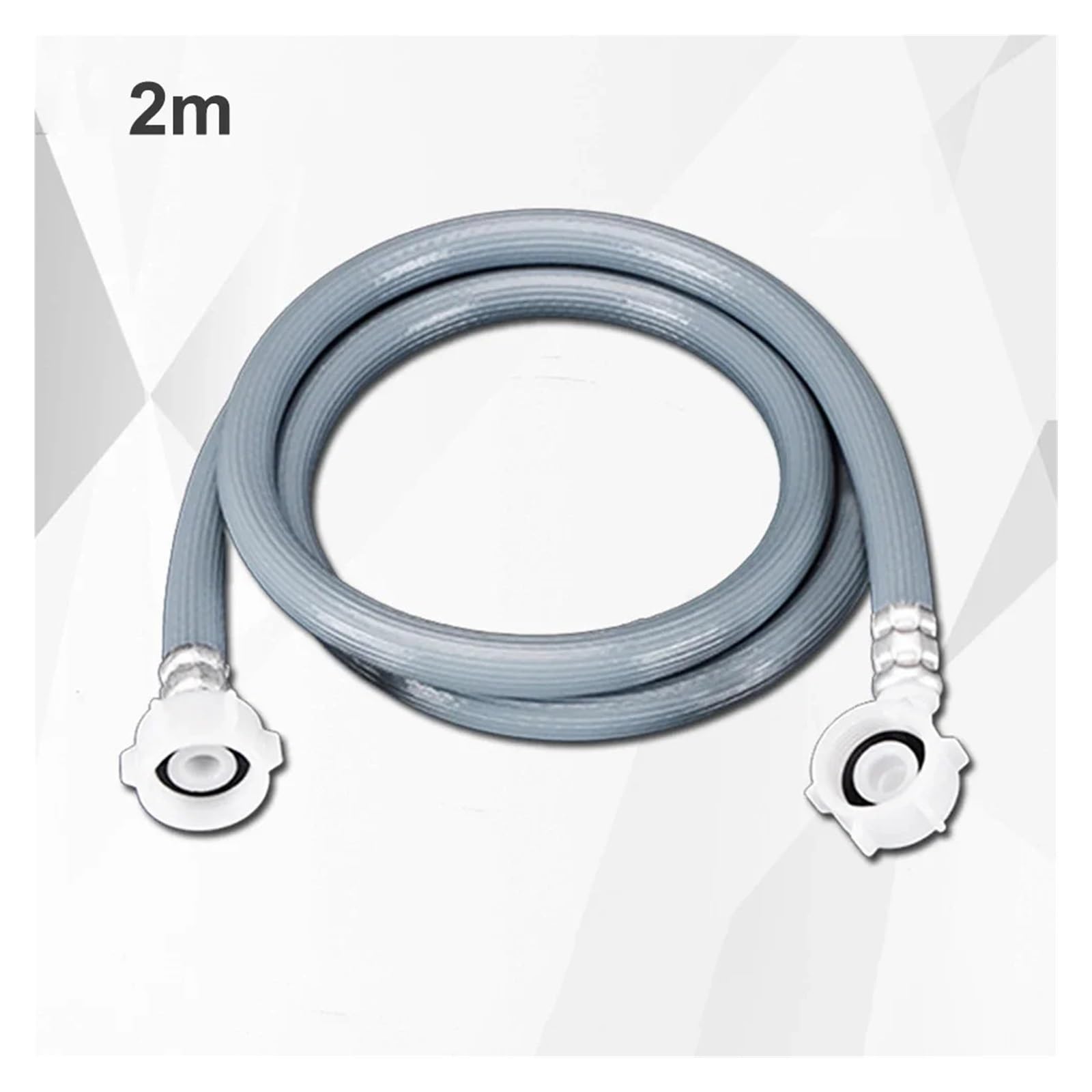 Manguera de Entrada de Agua for lavadoras automáticas de 1,5 a 2,5 m, Manguera de llenado for lavadoras y lavavajillas, Tubo de PVC.(2m)