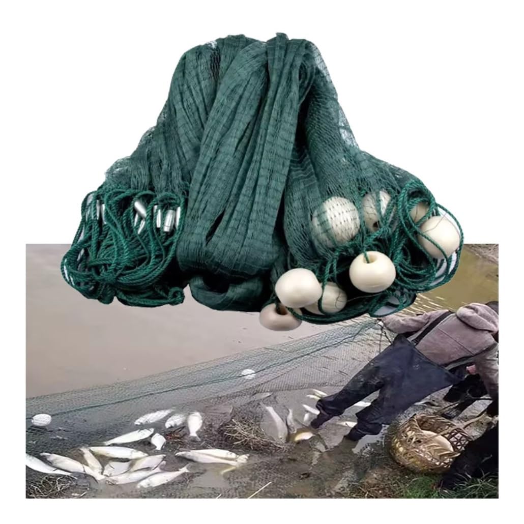 REWEMXLA 2 M Depth Polyethylene Seines Beach Drag Nets for Fishing Lovers, Trawl Net Fishing Gill Net for Seining Minnows, Shiners(L5m 2F) : Sports & Outdoors