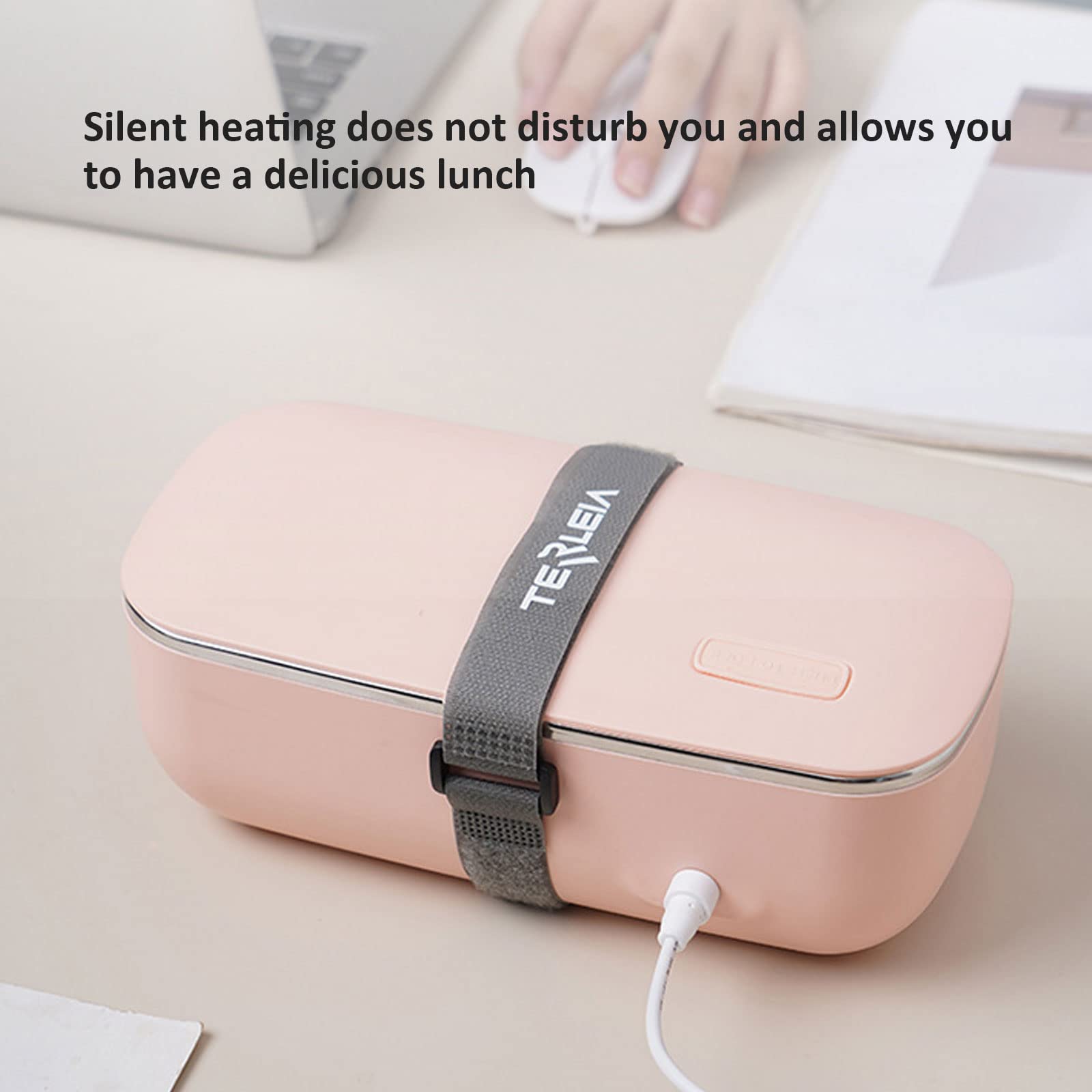 Contenitore per il pranzo anti-perdite, autoriscaldante, scatola per il pranzo elettrica portatile per auto/camion/famiglie, per adulti, pulizia di tutto il corpo (verde, M (confezione))