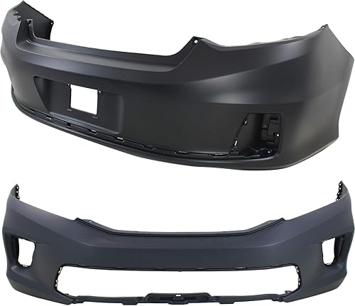 Juego de 2 fundas para parachoques delantero y trasero, compatible con Honda Accord 2013-2015