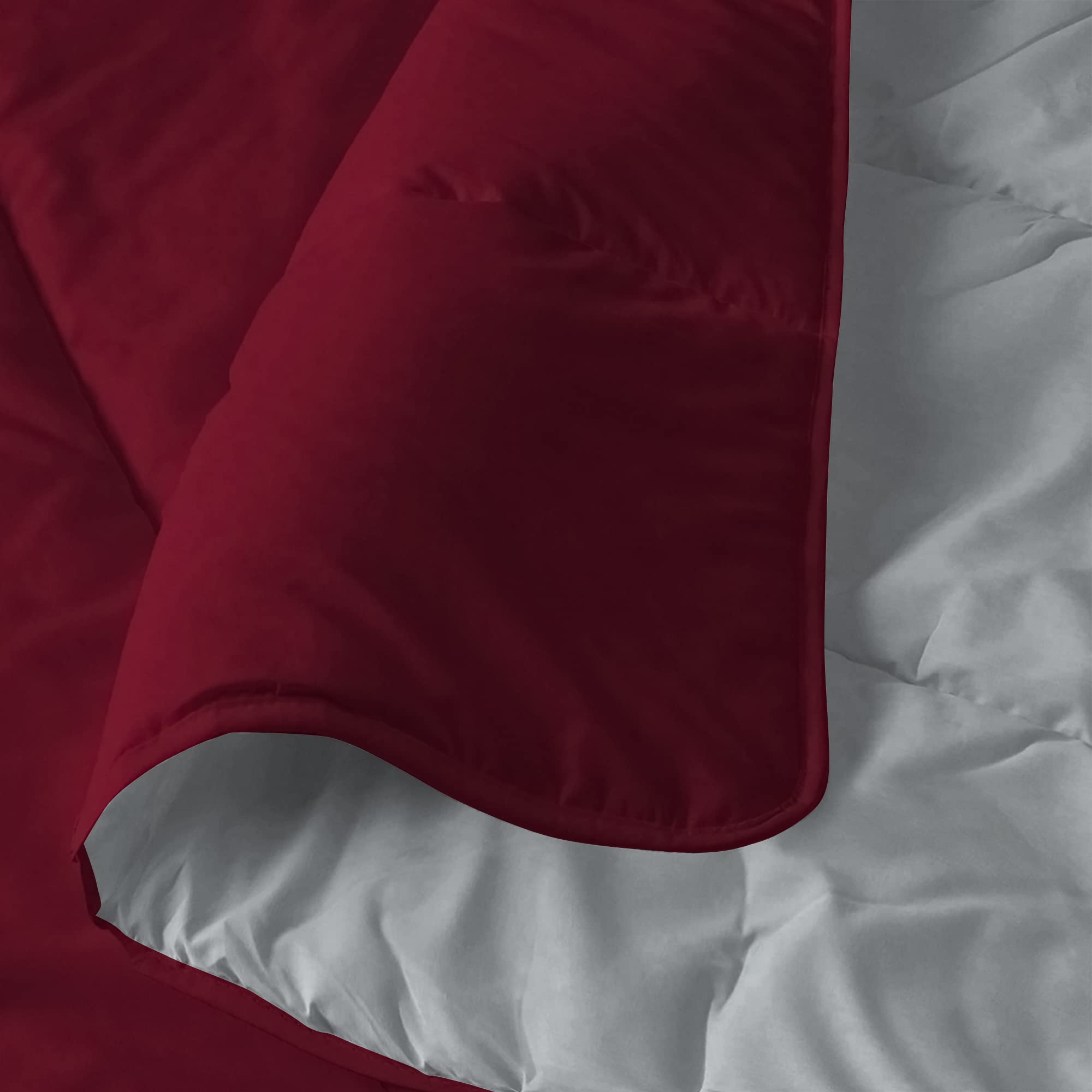 Italian Bed Linen Zimowa kołdra "Oslo" dwulicowa, Falun/platyna, 200 x 200 cm