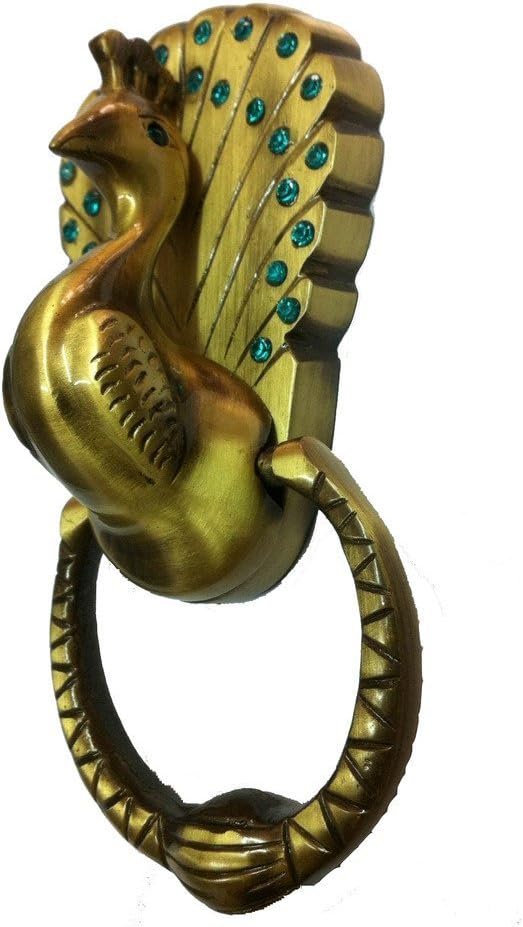 AmiLuv_Collections Brass Antique Peacock Door Knocker Heavy Pack of (1)
