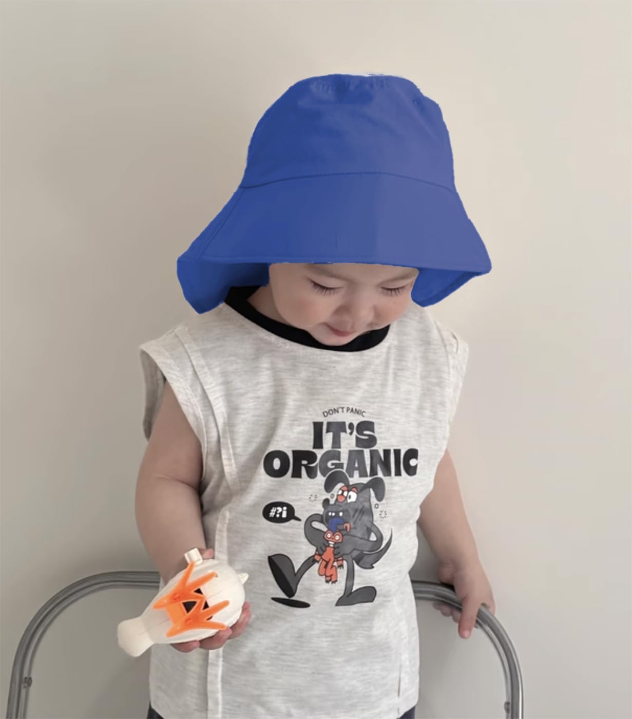 Toddler Sun Hat with Neck Flap UPF 50+ Adjustable Baby Summer Beach Swim Bucket Hat for Kid Boys & Girls 6 Month -7 Years - Image 5