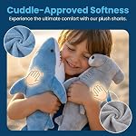 Bedwina Requins d'animaux farcis - Boîte de 2 Grande, 14 d'inch Mako & 13 inch Hammerhead Plush Jouets de requin, Jouet pour animaux, pour bébés tout-petits & pour enfant