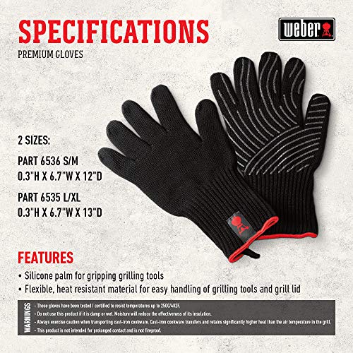 Weber® Premium Gloves Large/X-Large, Black - image 2