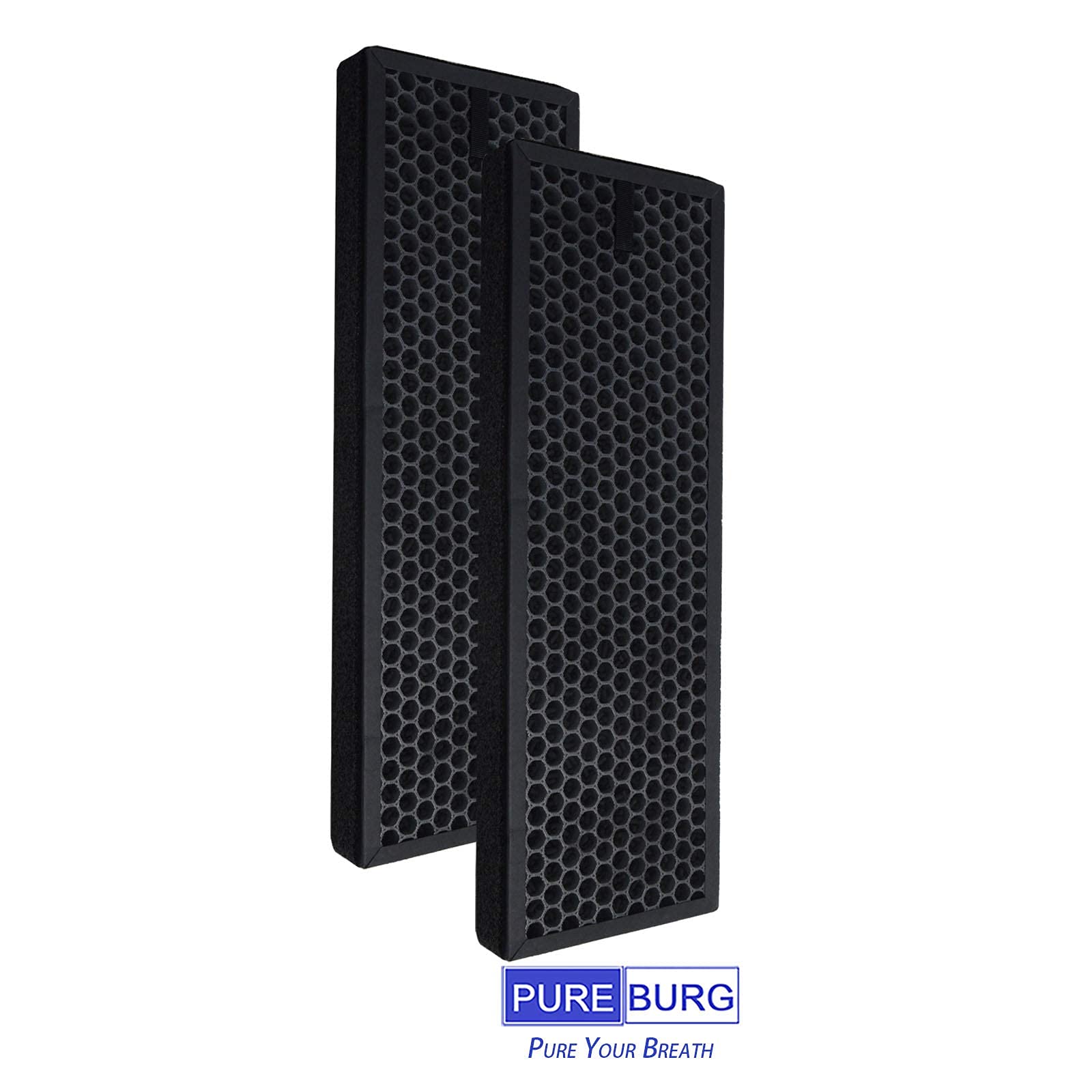 PUREBURG 2-pak zamiennych filtrów zapachowych i VOC, kompatybilny z brązowym oczyszczaczem powietrza BFD104BE2, numer papieru BRFV1E