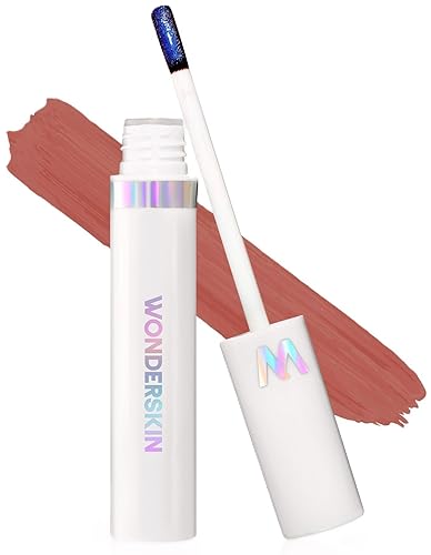 Miniatura 106 de Wonderskin Wonder Blading - Tinte labial rojo de larga duración, tinte labial resistente al agua, tinte labial natural, no mancha (Divine masque)