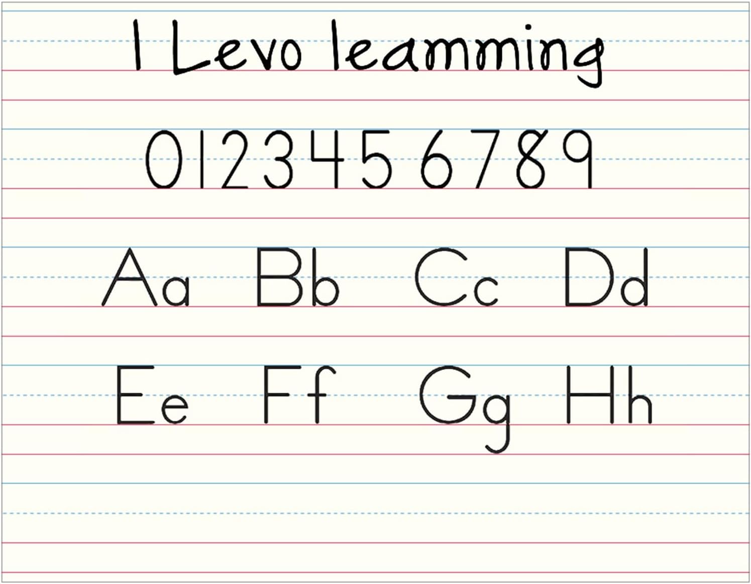 Amazon.com: MEELYHOME 50 Sheets Ruled Sentence Lined Paper for ...