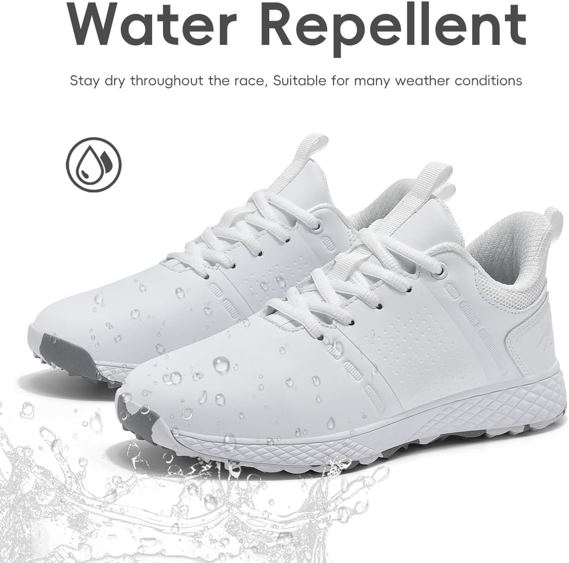 ULTIANT Golf Shoes Women Waterproof Spikeless Ladies Sport Sneakers Walking Shoes Size5.5-10