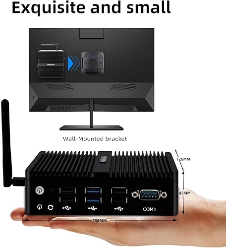 Miniatura 7 de Firewall 2.5GbE, Firewall PC, Micro dispositivo de seguridad de red, PC enrutador, Celeron J4125, AES-NI, HDMI, RS232 COM, 2USB3.0, LAN 4RJ45,