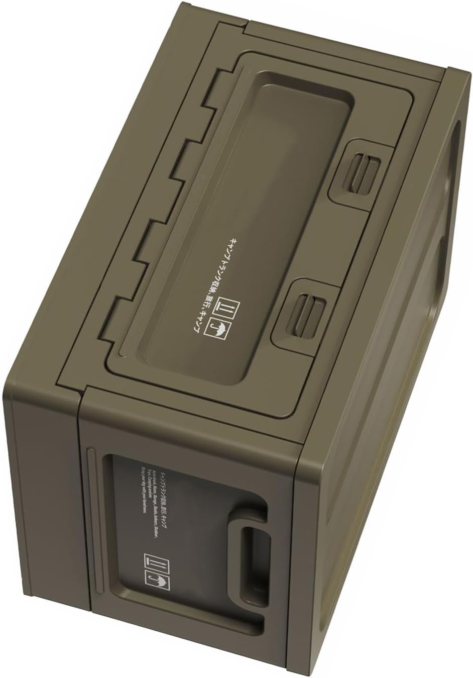 Large Outdoor Camping Storage Box Practical Camping Accessory Organizers with Easy Carry Handles and Dividers