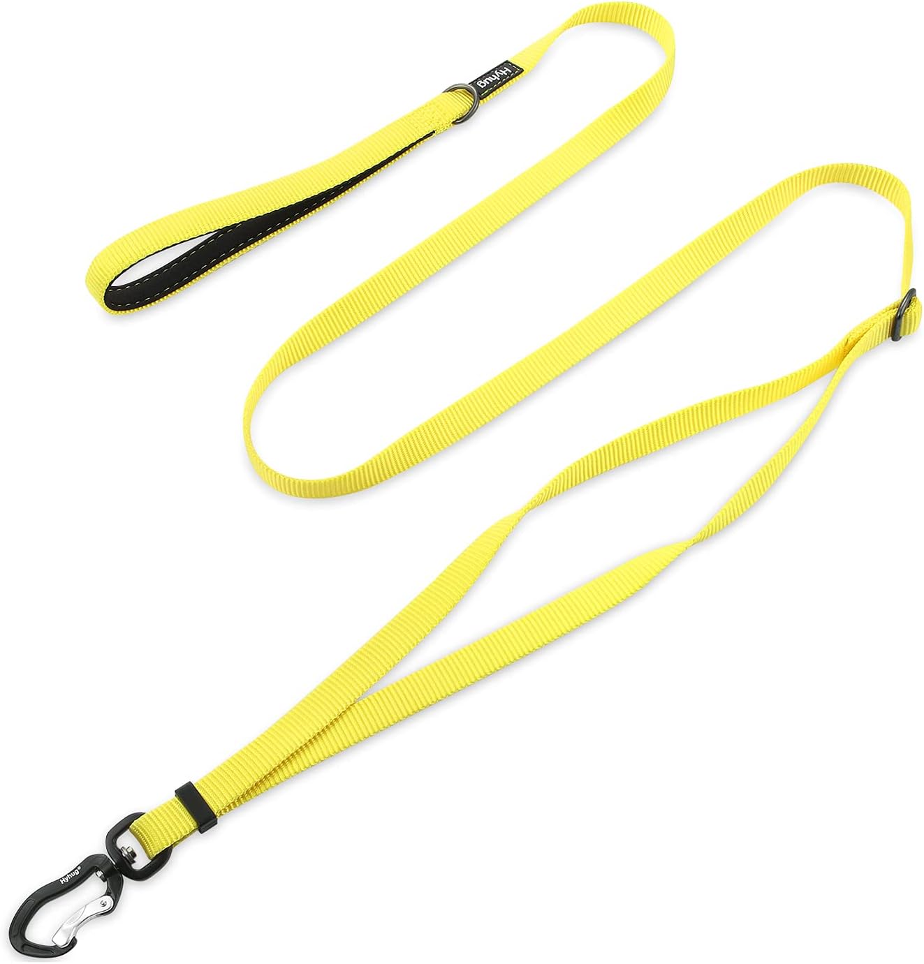 Hyhug Pets Upgraded Adjustable Between 4 Feet and 6 Feet Lead with Sturdy Nylon and Super Soft Neoprene lined Handle for Small Medium Large Giant Dogs. (Small - Image 3