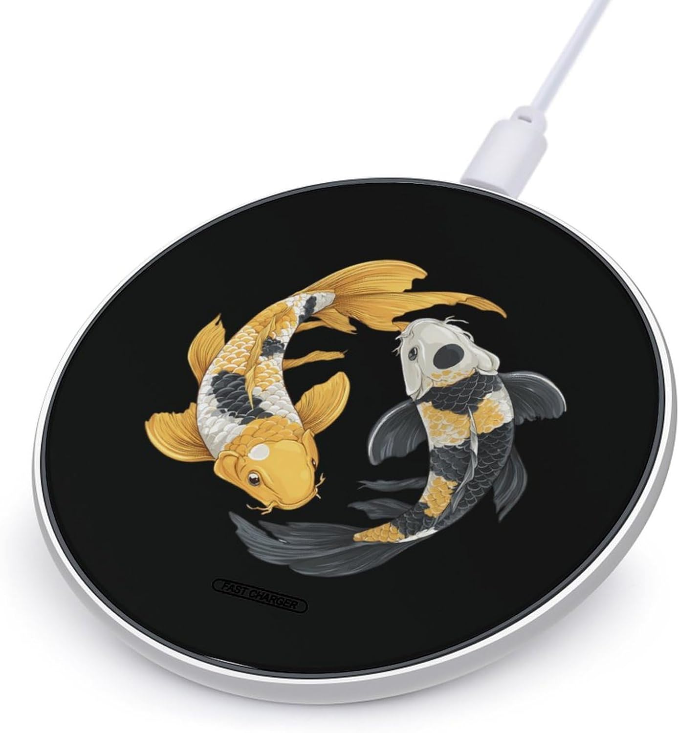Japanese Fish Wireless Charger SlimWireless Charging Pad Anti-Slip Charger Mat for Men Women