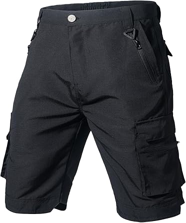 Mens Hiking Shorts Outdoor Waterproof Tactical Cargo Short with Multiple Pockets,Sizes 28-40