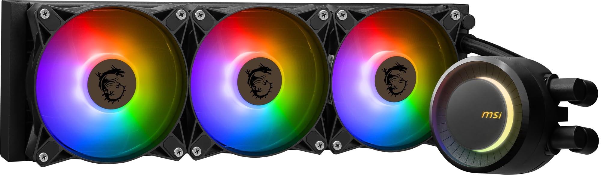 MSI FN1964 MAG CORELIQUID E360 Refroidisseur de refroidissement à eau [Compatible avec LGA1700/AM5] Radiateur de 360 mm, logo de rotation de 270 degrés, FDB silencieux avec ventilateur ARGB