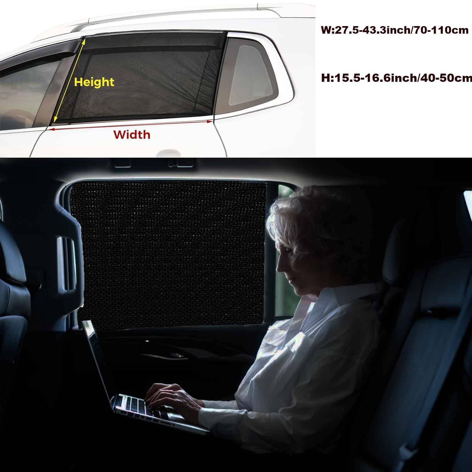 2 Stück Auto Sonnenschutz 80x62 Cm - UV Schutz Für Baby & Kinder