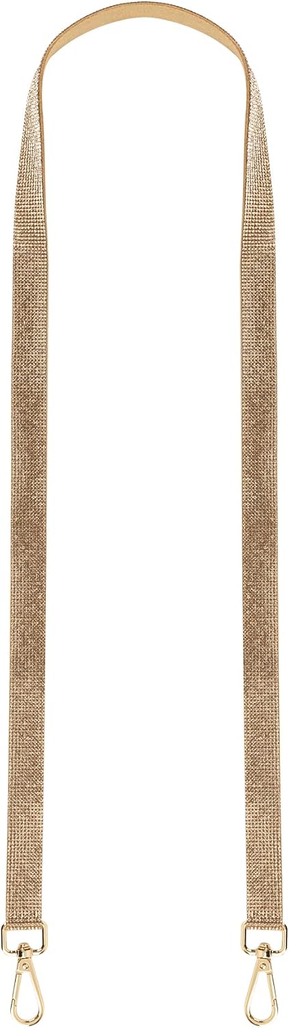 Framendino, Rhinestone Purse Straps Crystal Crossbody Bag Strap Replacement for Women (Silver)