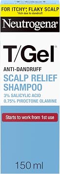 Neutrogena T/Gel Scalp Relief Anti-Dandruff Shampoo 150ml With 3% Salicylic Acid, Suitable for Those Prone to Scalp Psoriasis and Seborrhoeic Dermatitis