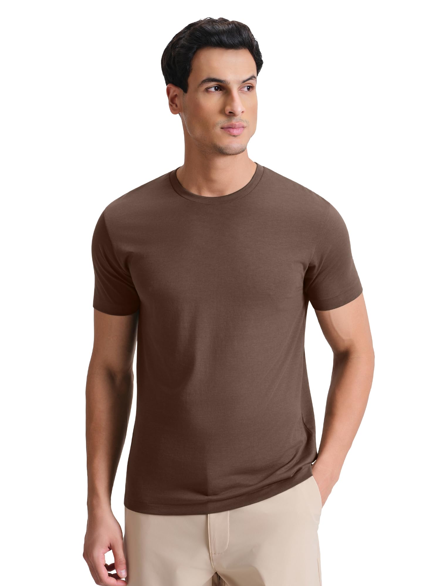 xyxx Men's Iconique Solid Supima Cotton Slim Fit T-Shirt | Super Soft Half Sleeve Tshirts with Superior Colour Retention-picture-19