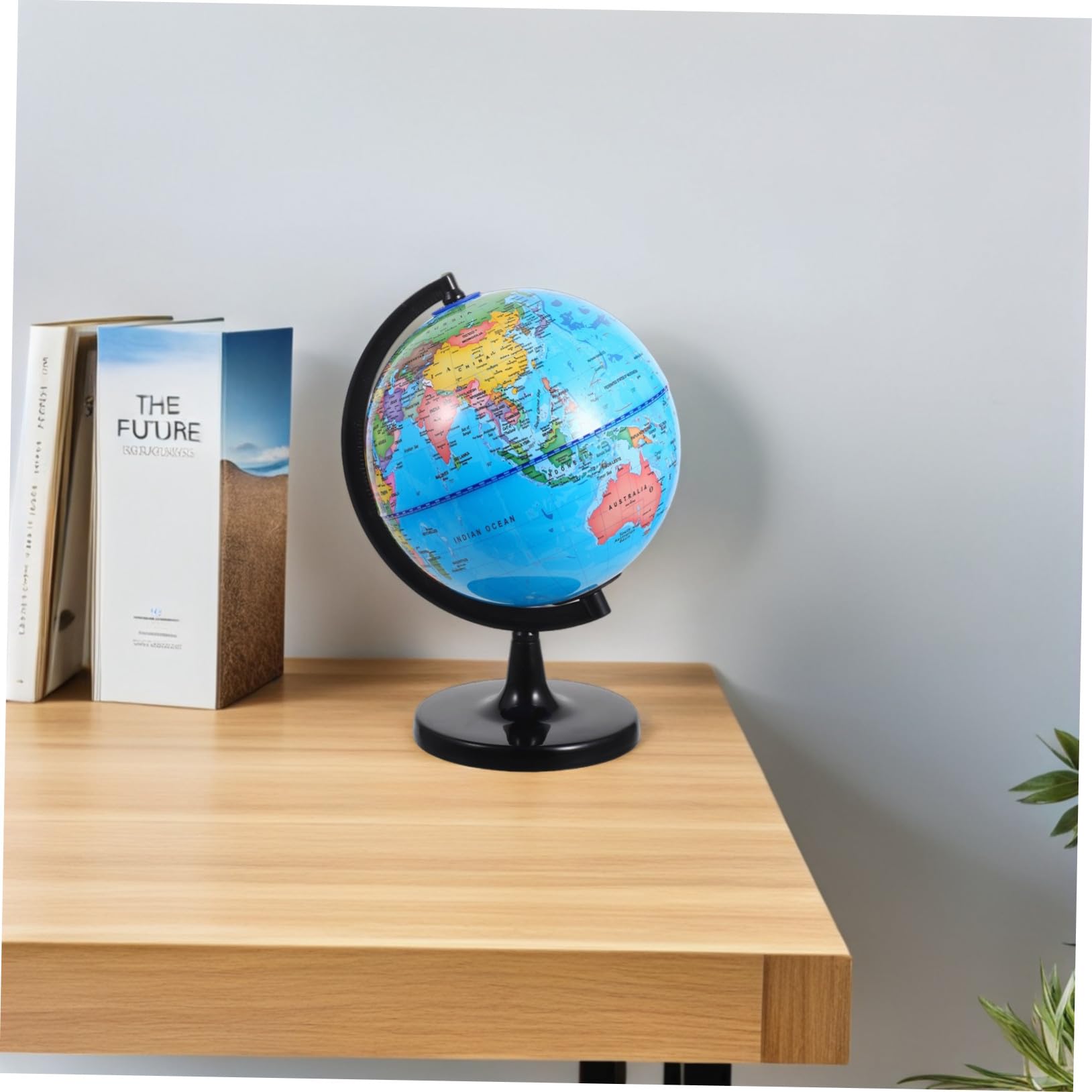 Housoutil Mappamondo Educativo Interattivo con Base Stabile in Plastica per Ragazzo Ragazza Mappa Geografica Mondiale per L'apprendimento a Casa in Ambienti Educativi