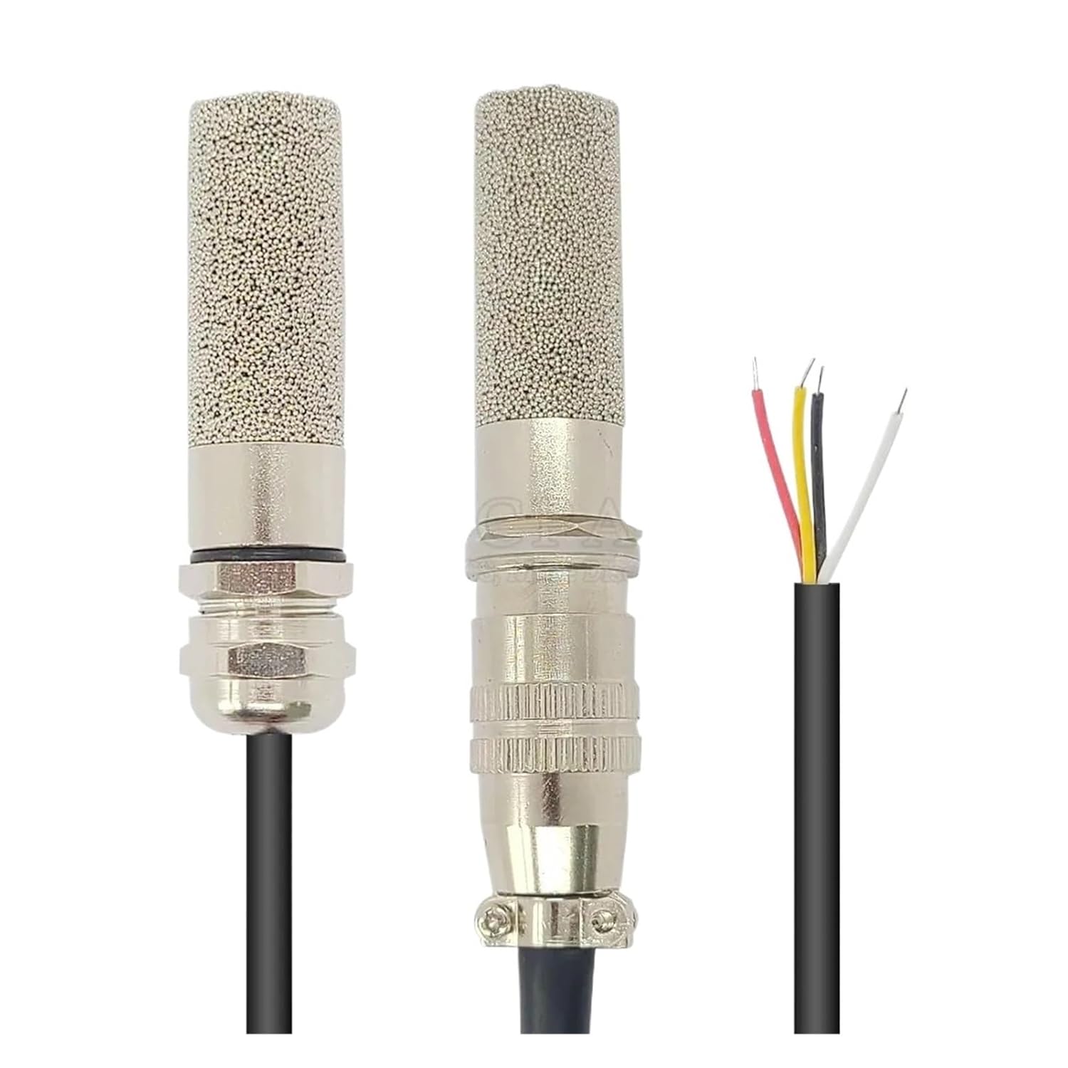 Temperature and Humidity Probe Cable Metal Head Digital capacitance Sensor 1 Meter Long I2C Output SHT20 SHT30 SHT40 SHTC3(SHTC3 Style B)